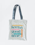 【Online limited 】printed tote bag (IVORY×C.GRAY)