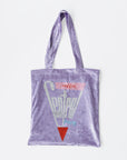 【Online limited 】printed tote bag (LAVENDER)