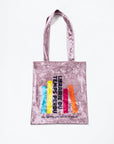 【Online limited 】printed tote bag (Pink)