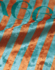 【Online limited 】printed tote bag (Orange stripe)