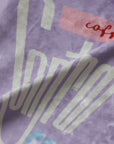 【Online limited 】printed tote bag (LAVENDER)