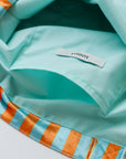 【Online limited 】printed tote bag (Orange stripe)
