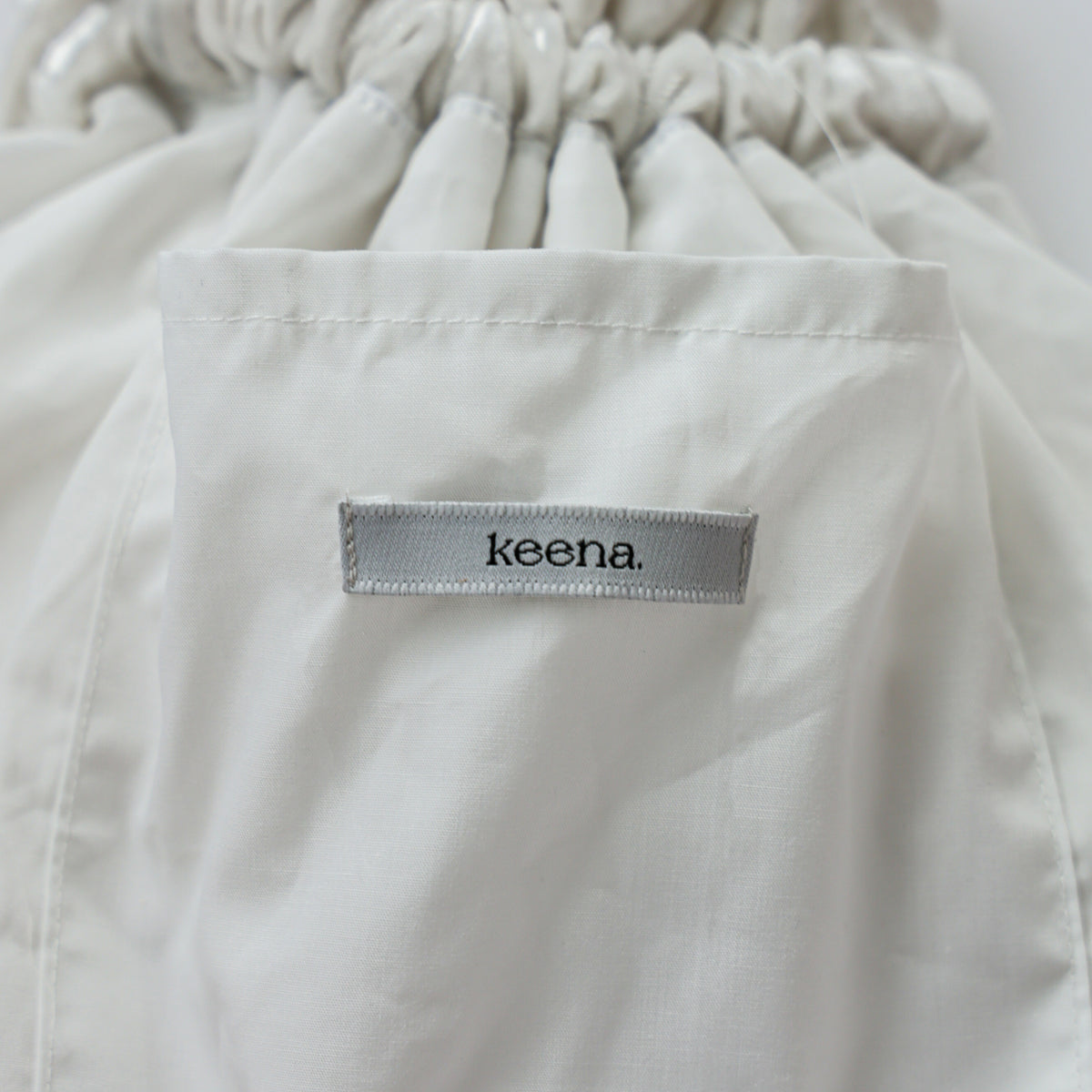VELOR Drawstring bag(WHITE)