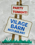 【Online limited 】printed tote bag (IVORY×BLUE)