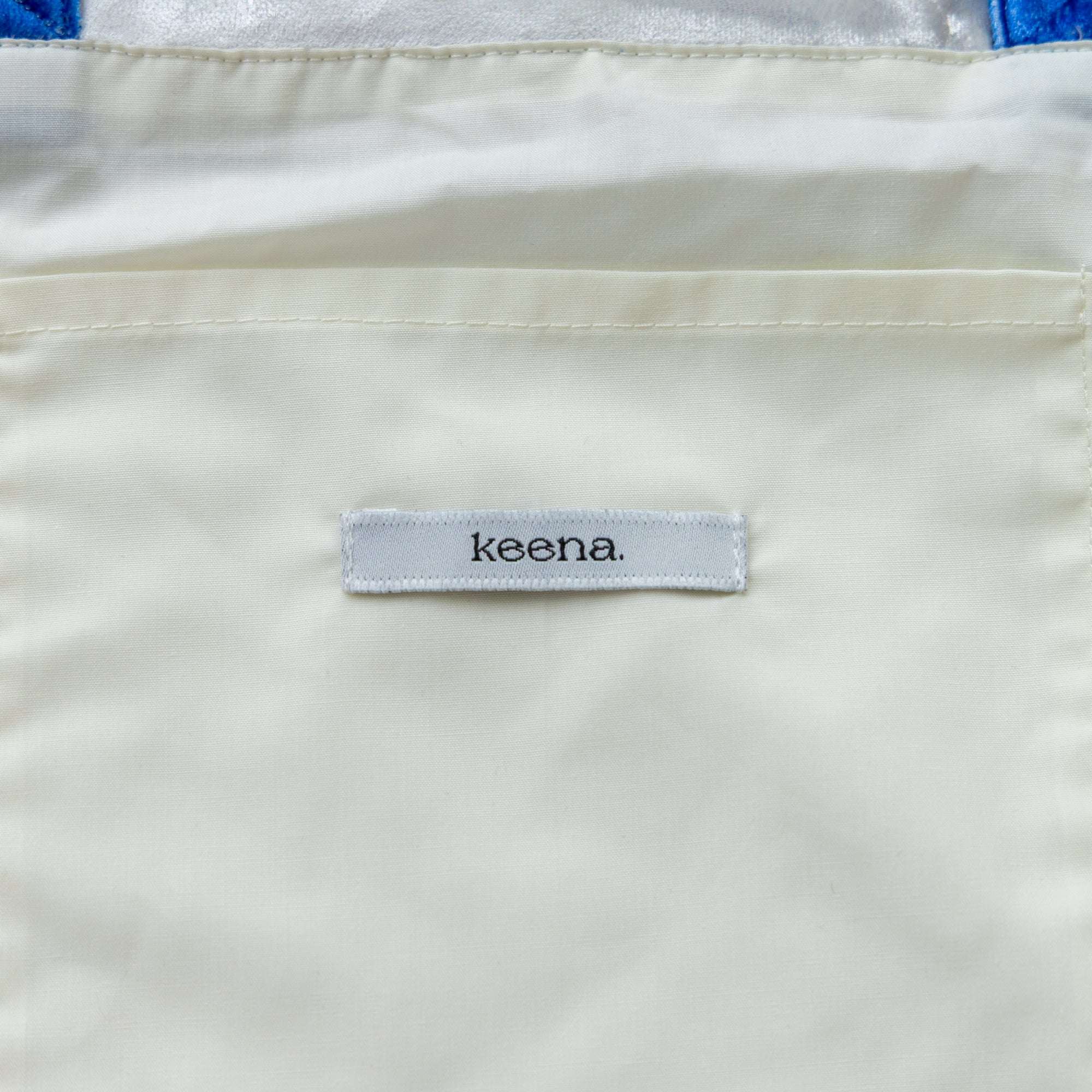 【Online limited 】printed tote bag (IVORY×BLUE)