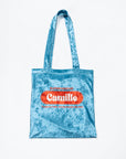 【Online limited 】printed tote bag (Blue)