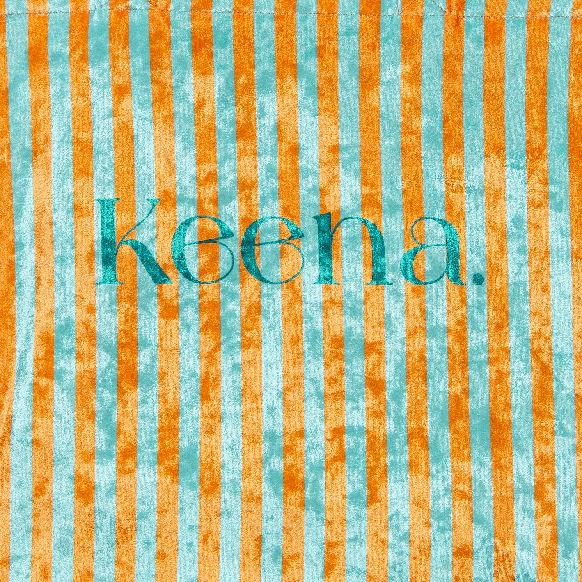 【Online limited 】printed tote bag (Orange stripe)
