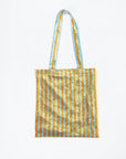 【Online limited 】printed tote bag (Orange stripe)