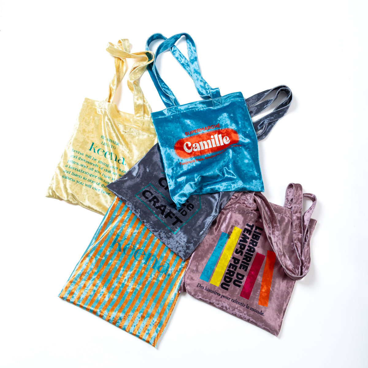【Online limited 】printed tote bag (C.GRAY)