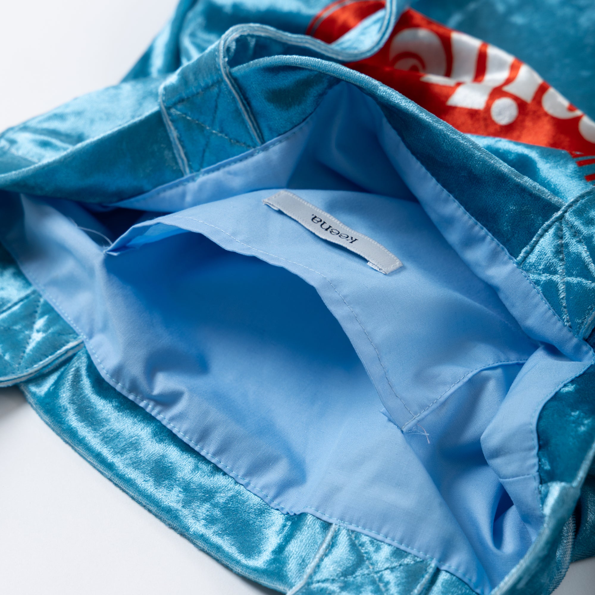 【Online limited 】printed tote bag (Blue)