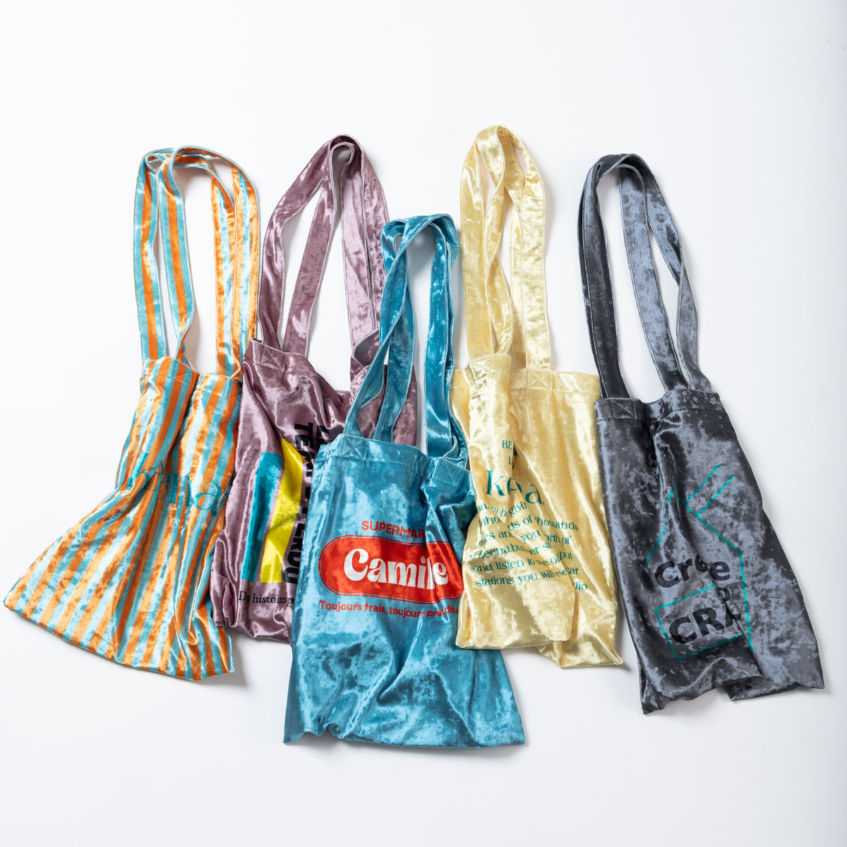 【Online limited 】printed tote bag (C.GRAY)