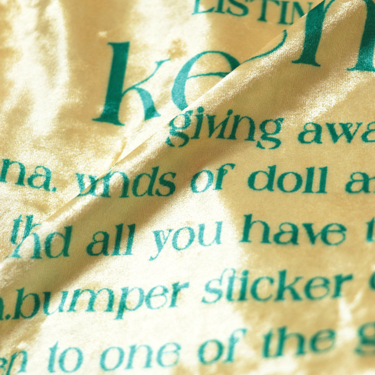 【Online limited 】printed tote bag (Yellow)